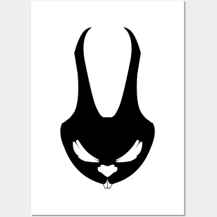 dark bunny Posters and Art